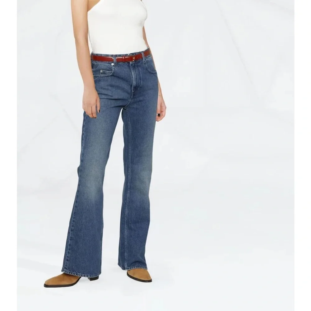 Isabel Etoile Marant Belvira Trousers Bootcut High Rise Jeans Size 38